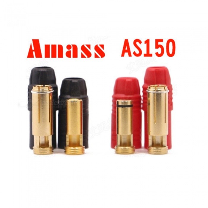 AS150 Male Female Anti Spark Power Bullet Connector Plug Rubber Sheath ...