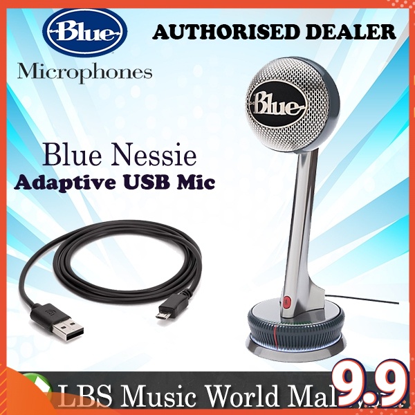 Blue Microphone Nessie Adaptive USB Cardioid Microphones Mic Shopee