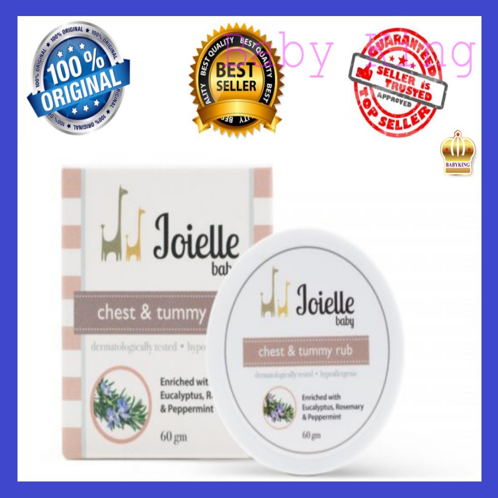 Original Joielle Baby Chest & Tummy Rub Cream (60g) Shopee Malaysia