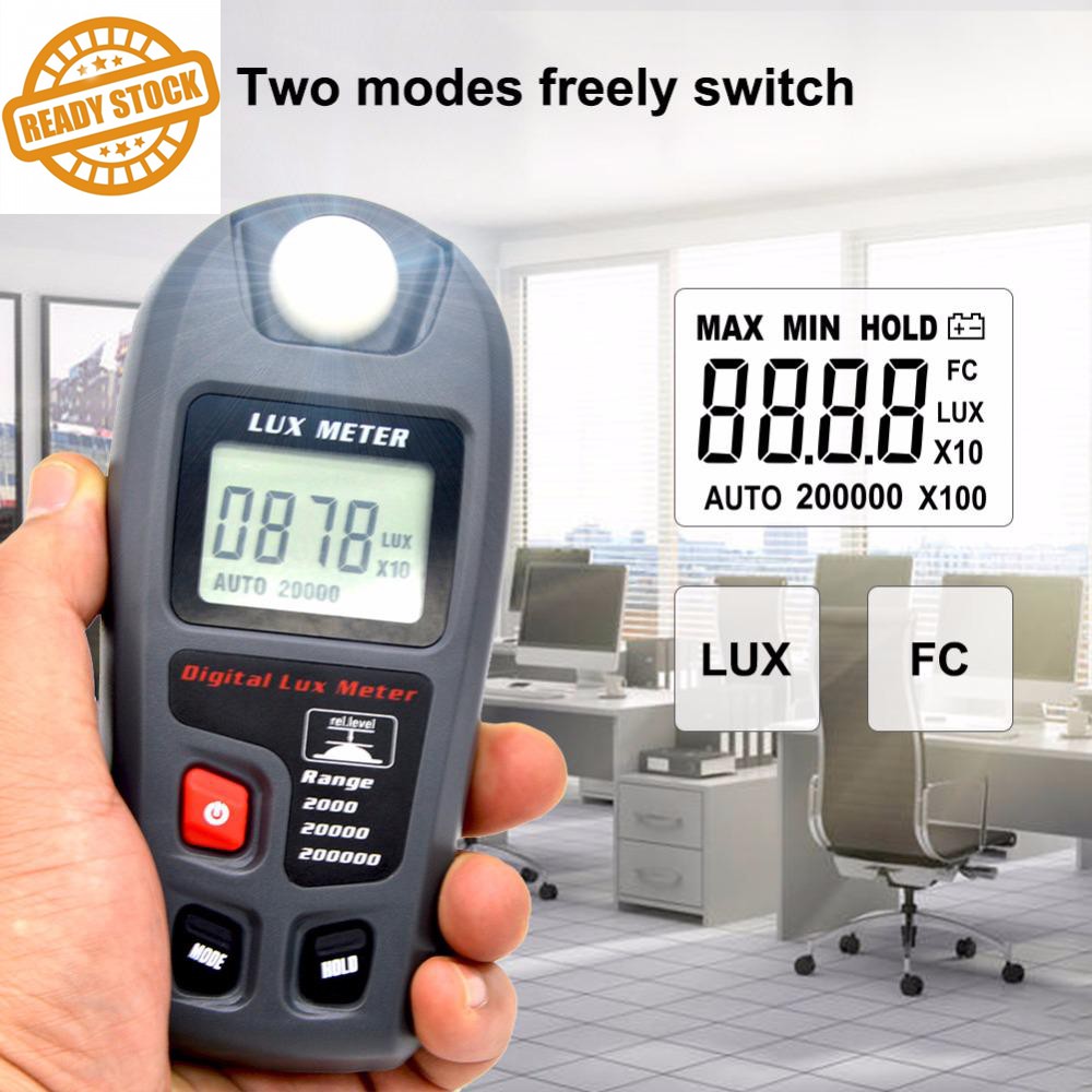 High Precision Digital Luxmeter Luminometer Photometer Light Meter ...