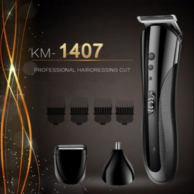 KEMEI 3 IN 1 KM-1506 KM-1407 Men Rechargeable 3 IN 1 Hair Trimmer ...