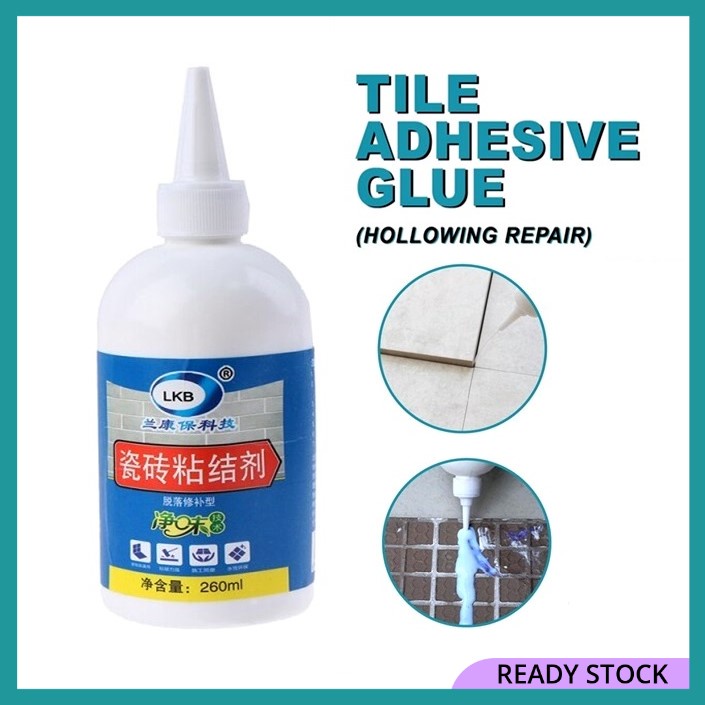 260ML Tile Repair Glue Impermeable Tile Adhesive Glue Heavy Duty Wall  Stickers Easy Bonded for Loose Tile New 