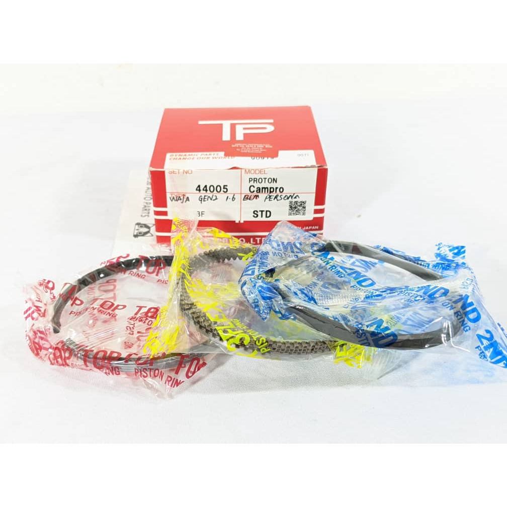TP Piston Ring Set for Proton Waja 1.6 MMC, Campro Gen 2 Waja Gen2