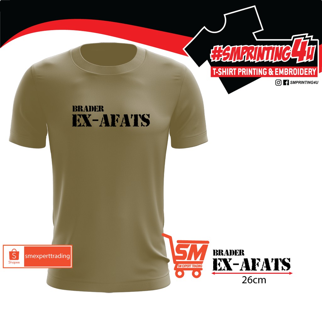 SM 084 Army Style T-Shirt Design Brader EX AFATS Material Microfiber ...