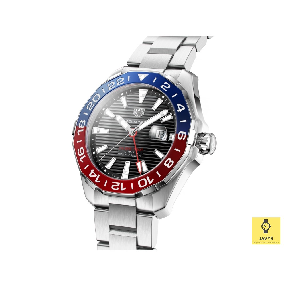 TAG Heuer Aquaracer WAY201F.BA0927 GMT Date Magnifier Pepsi