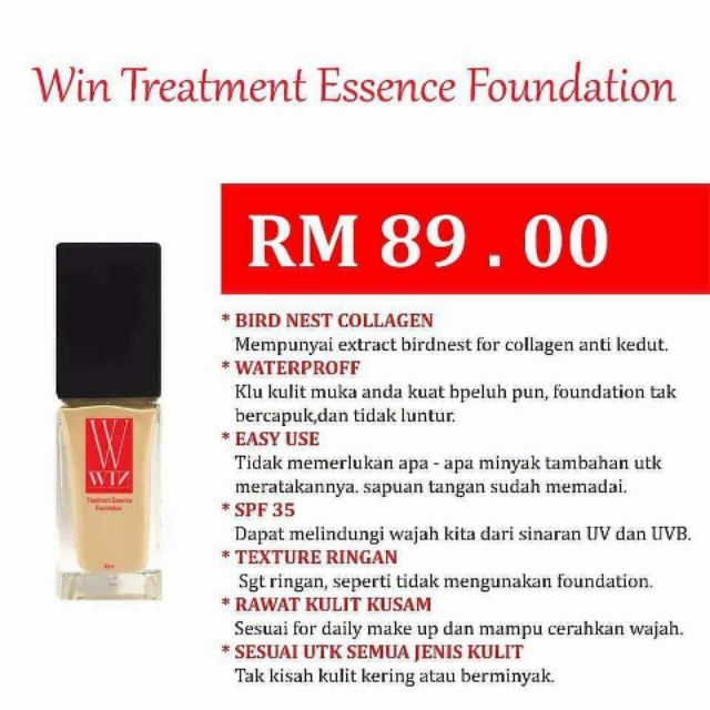 Promo Win Foundation Original From Hq Shopee Malaysia