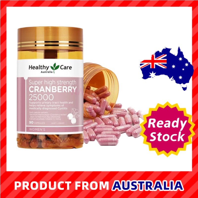 Healthy Care Super High Strength Cranberry 90 Caps 25000 Support