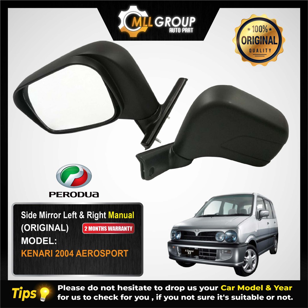 (MLL) PERODUA KENARI 2004 AEROSPORT SIDE MIRROR LEFT & RIGHT (MANUAL