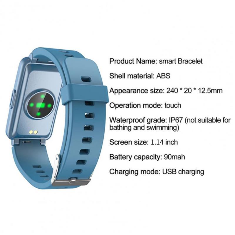 C2 Plus Smart Watch Men Color Screen Sport Fitness Smartwatch Heart ...