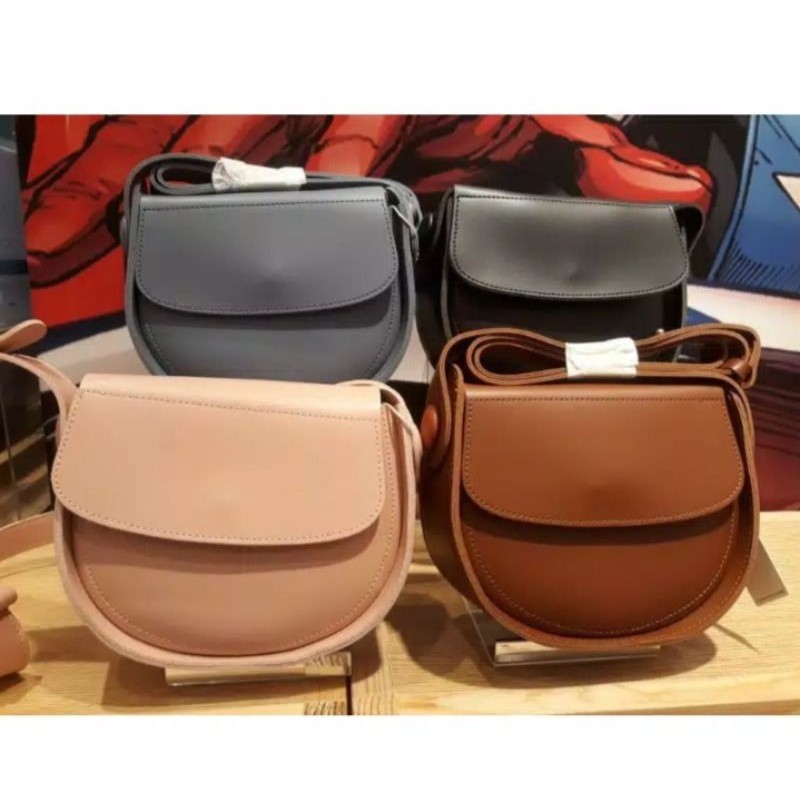 Vintage Semicircle Crossbody Bag Miniso Shopee Malaysia