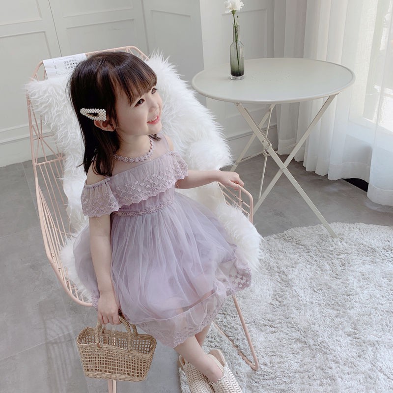 Off shoulder dresses 2024 for baby girl