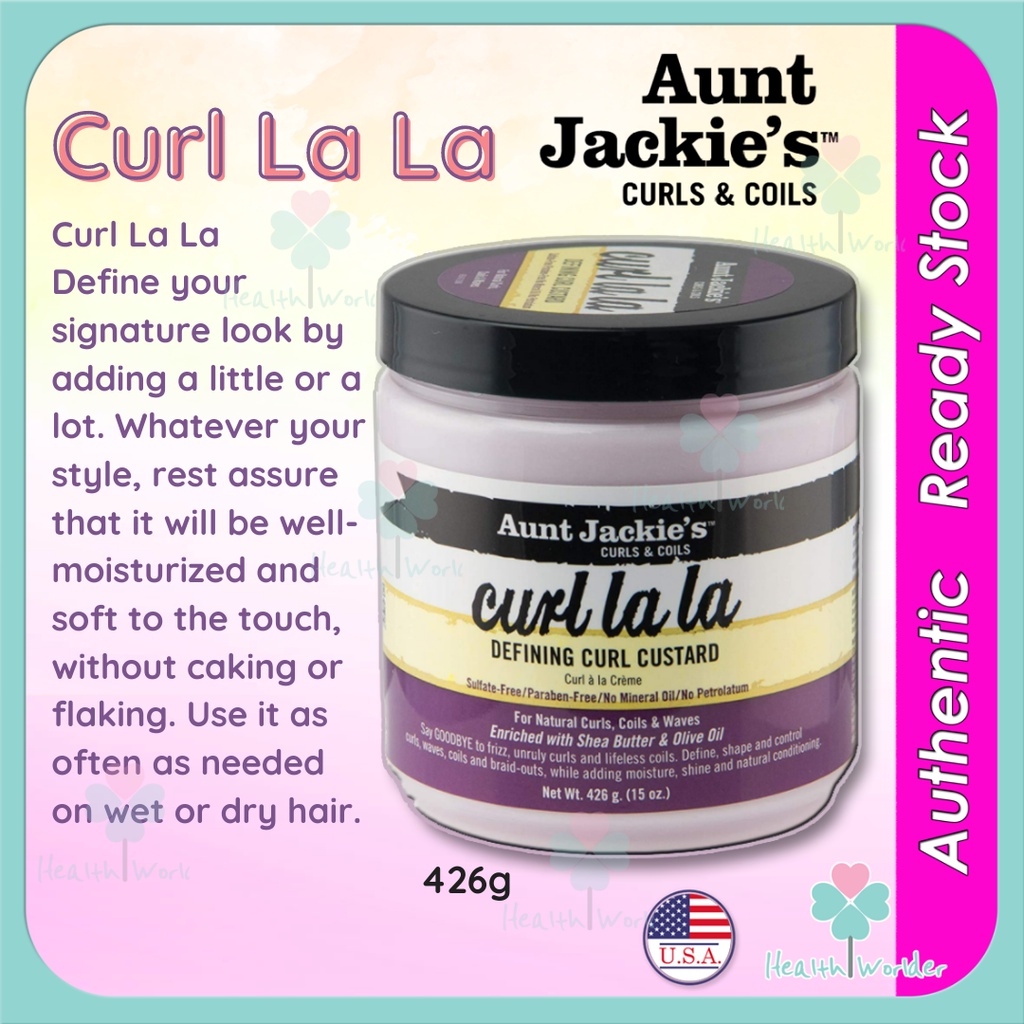 Aunt Jackie's Curls and Coils Curl La La Defining Curl Custard for