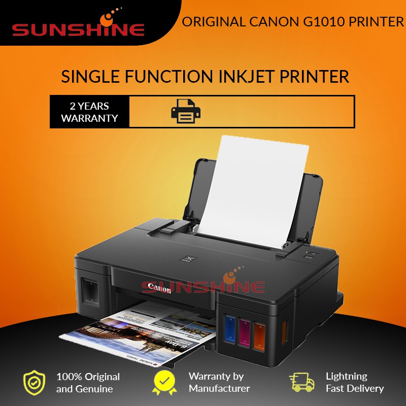 CANON G1010 SINGLE FUNCTION INK TANK INKJET PRINTER ! ( G1010 G1020