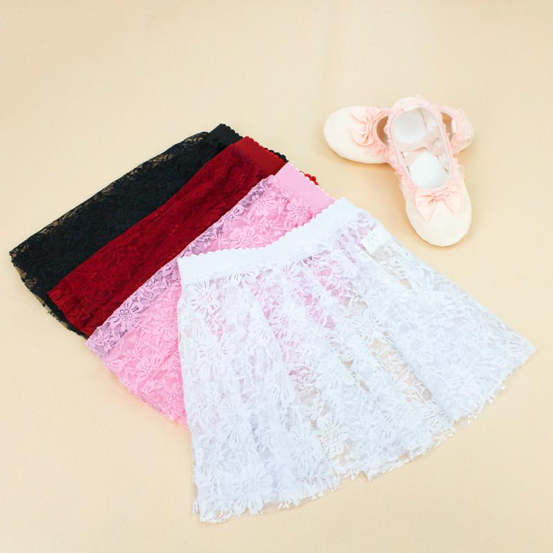 Kids Lace Ballet Skirts Toddler Girls Dance Training Skirt Girl White Black Pink Lyrical Leotards Dancewear Shopee Malaysia