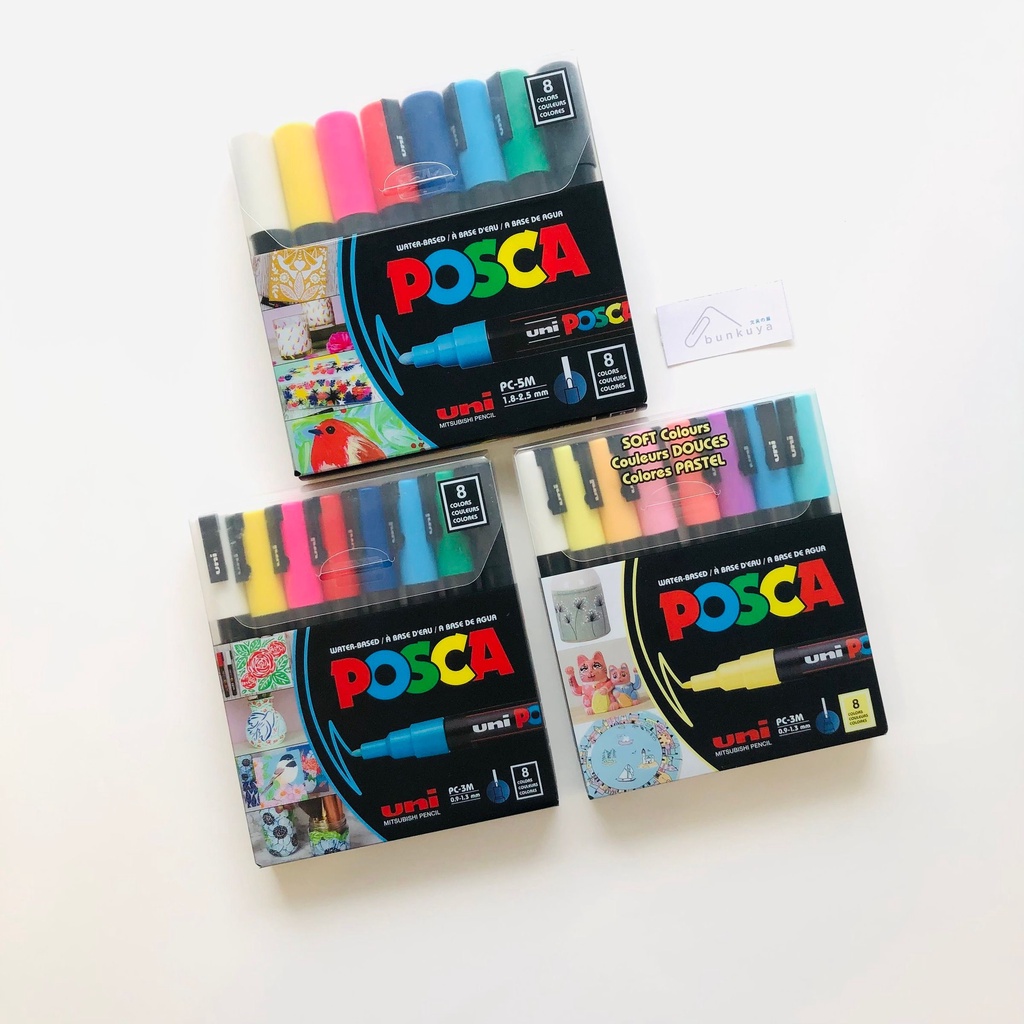 Uniball POSCA Water Marker Set of 8's | Shopee Malaysia