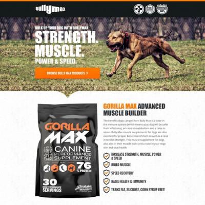 The Original Gorilla Max Dog s Performance Supplement 100 Imported from USA