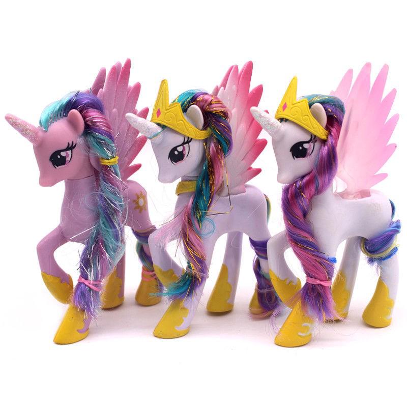 My Little Pony Figures Toys Mini Unicorn Fluttershy Rainbow Dash 12PC  Bundle Set