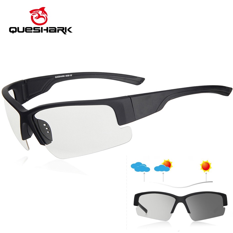 Queshark Cycling Glasses Polarized Sports Sunglasses For Men