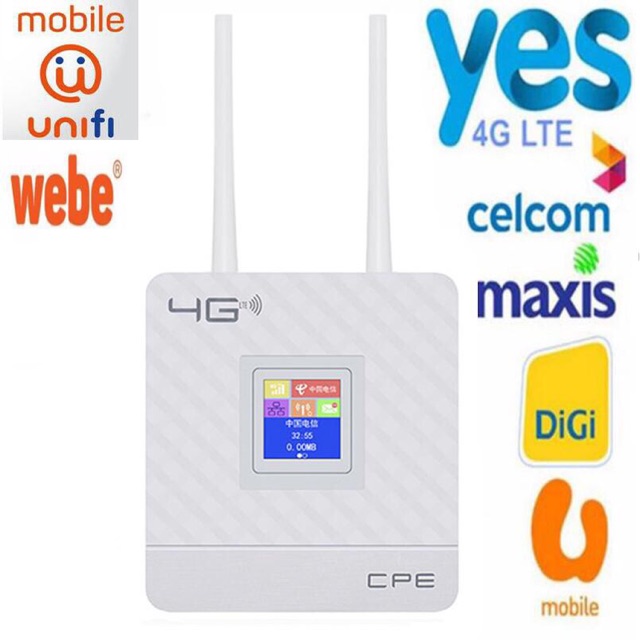 🔥🇲🇾 4G LTE CPE Portable Wifi Router Broadband Unlock 4G 3G Mobile Hotspot  WAN LAN Port Modem