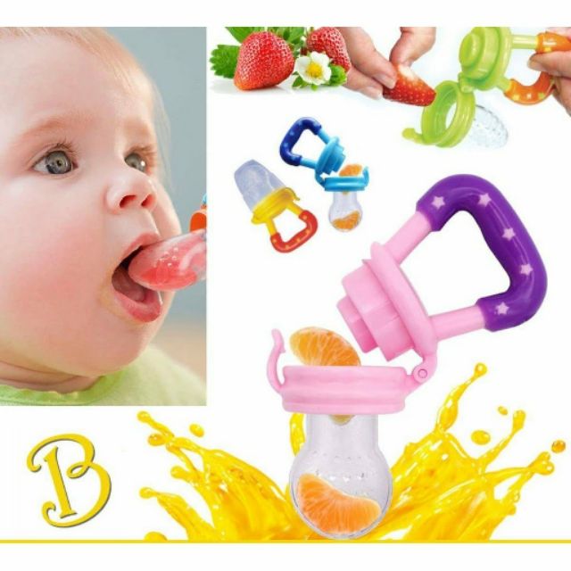 Safe Feeding Pacifier Baby Fresh Food Milk Fruits Feeder Soother ...