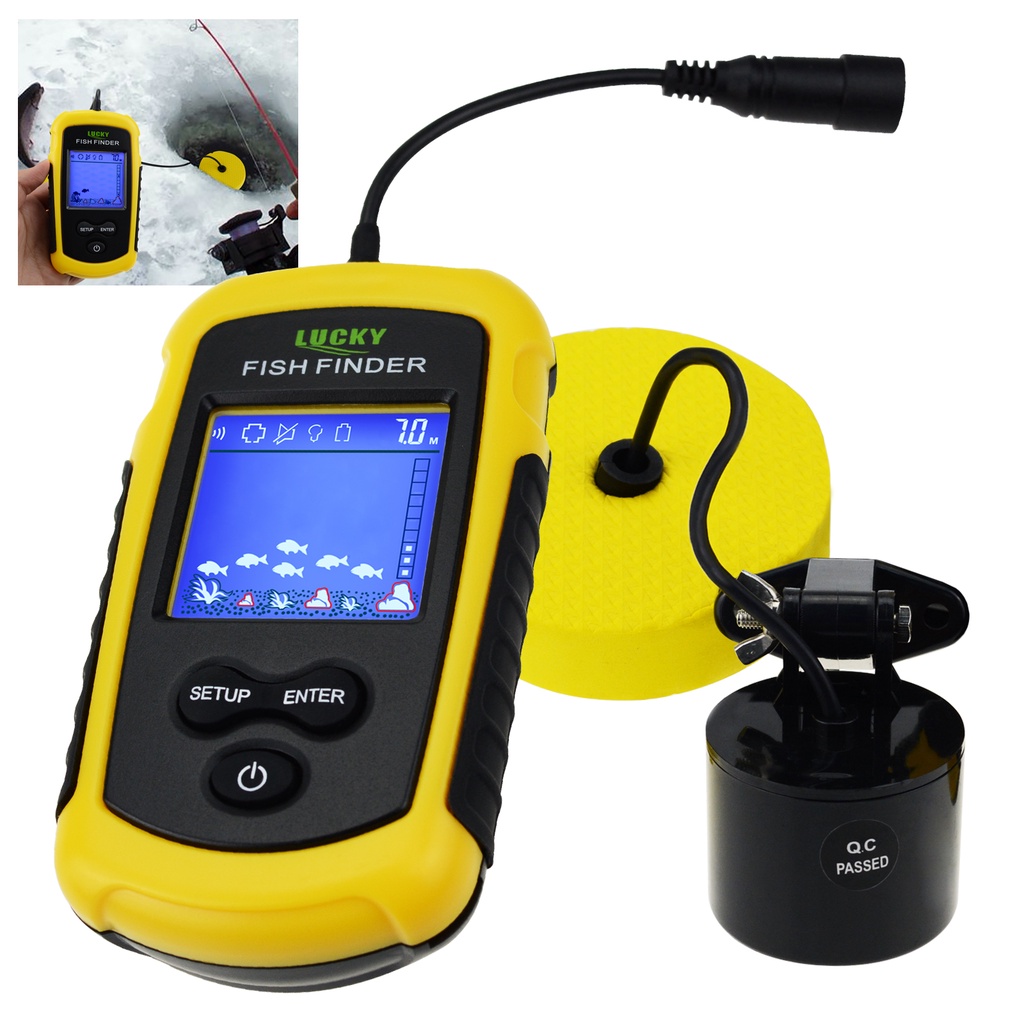  LUCKY Display Portable Fish Finder Sensor Wired