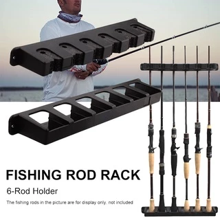 Fishing Rod Holder Wall Mounted Vertical Storage Multifunctional Bottom  Bracket