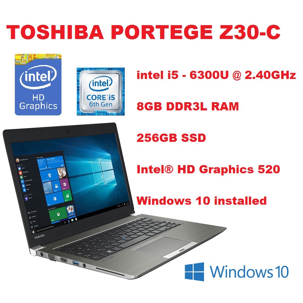 Lot De Vis D'origine Pour Toshiba Portege Z30-C - Occasion (exclut Les Vis De L'écran)