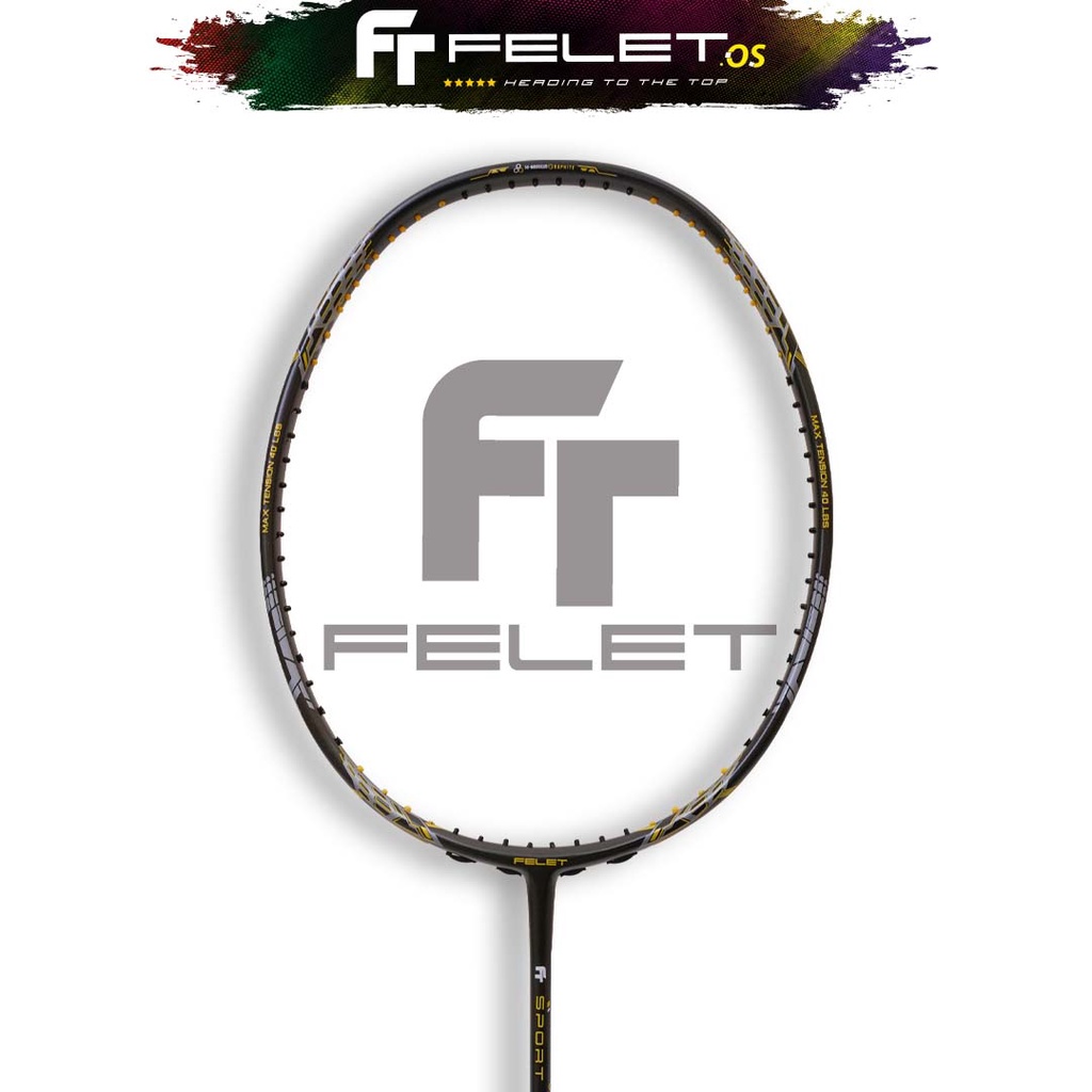 FELET Sport Force MAX TENSION 40LBS Badminton racket 3u/4u Shopee Malaysia