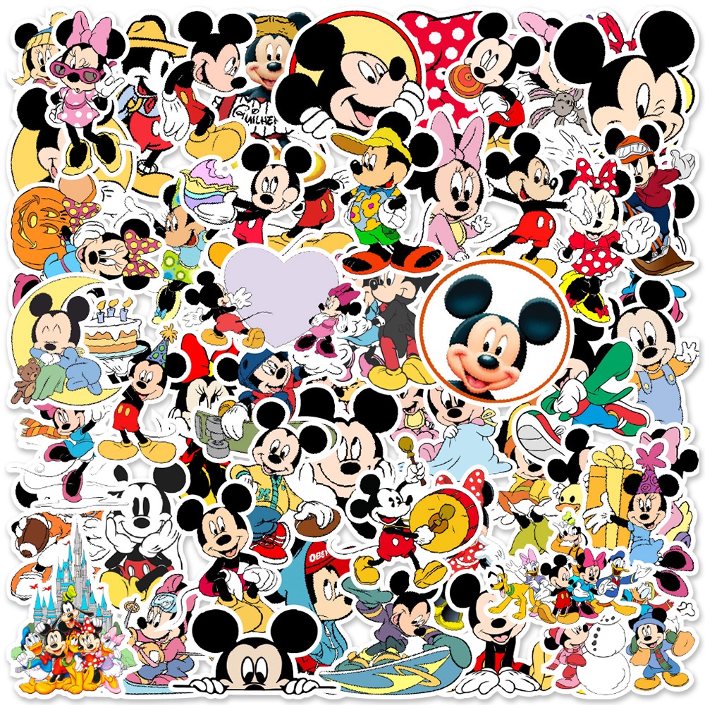 50/25/10pcs Cute Cartoon Disney Mickey Mouse Graffiti Stickers For ...
