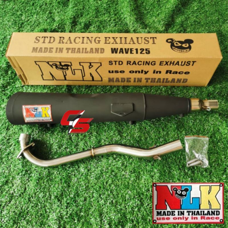 NOO LAMLUKKA NLK KING DRAG Exhaust Standard Racing EX5 WAVE125 LC135 Y15 Y15ZR v1 v2 LAGENDA