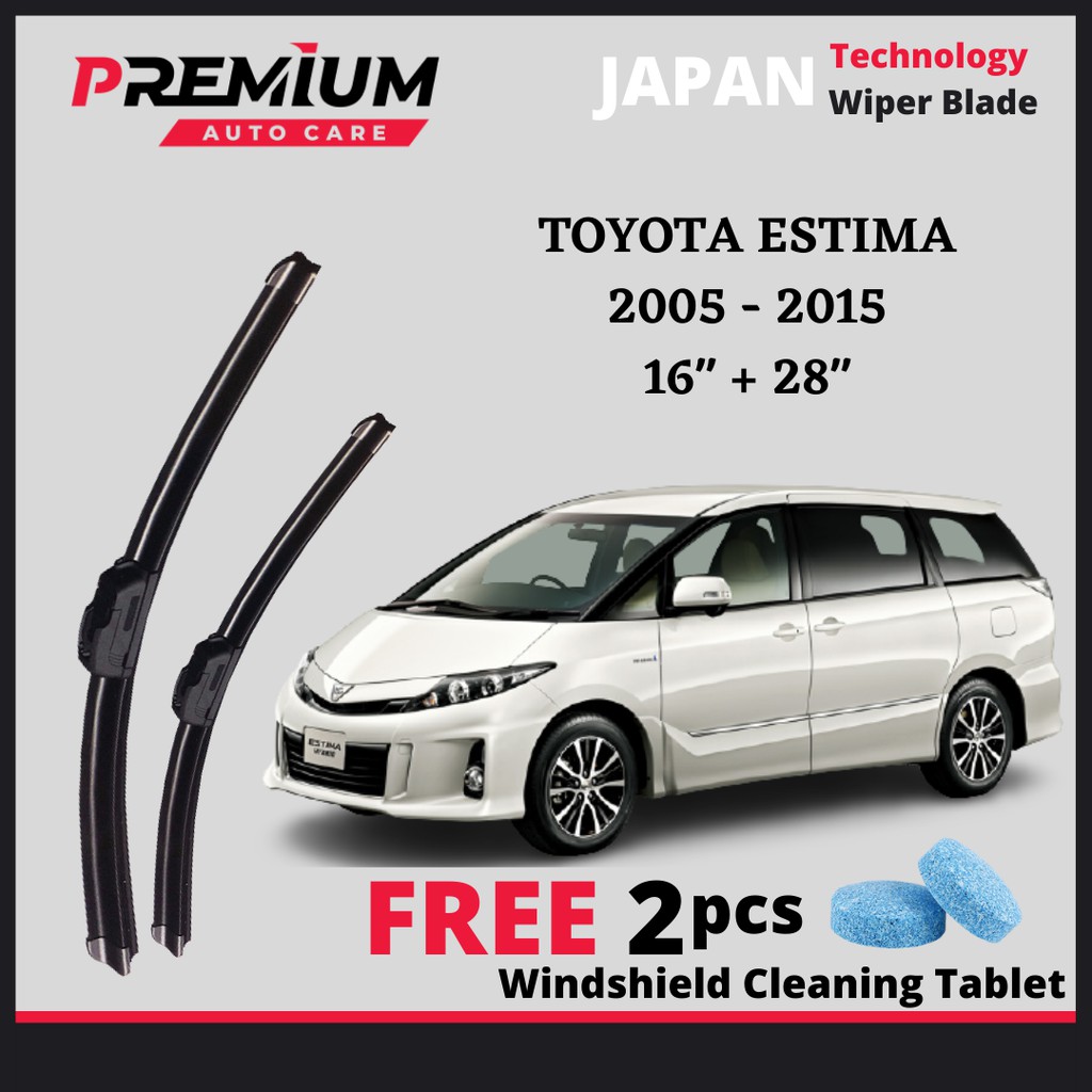 🔥 TOYOTA ESTIMA ACR50 [2008-2019] PREMIUM WIPER BLADE JAPAN TECHNOLOGY ...