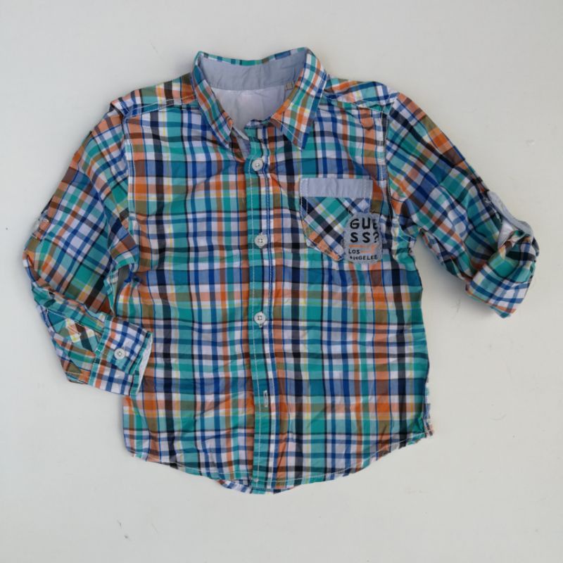 guess baby boy cotton shirt(12m14y) Shopee Malaysia