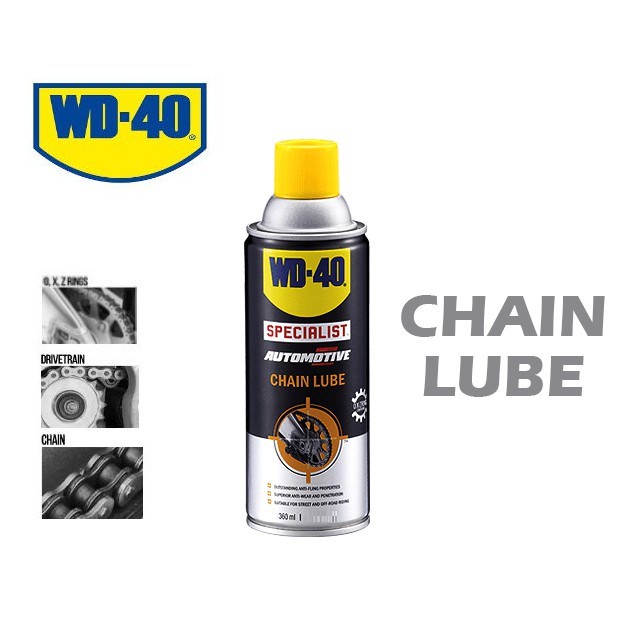 WD40 Automotive Chain Lube Spray Anti Fling CL360ml Shopee Malaysia
