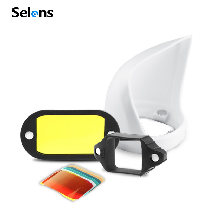 Selens 3 in 1 Magnetic Flash Modifier Light Bounce Diffuser Band Grip ...
