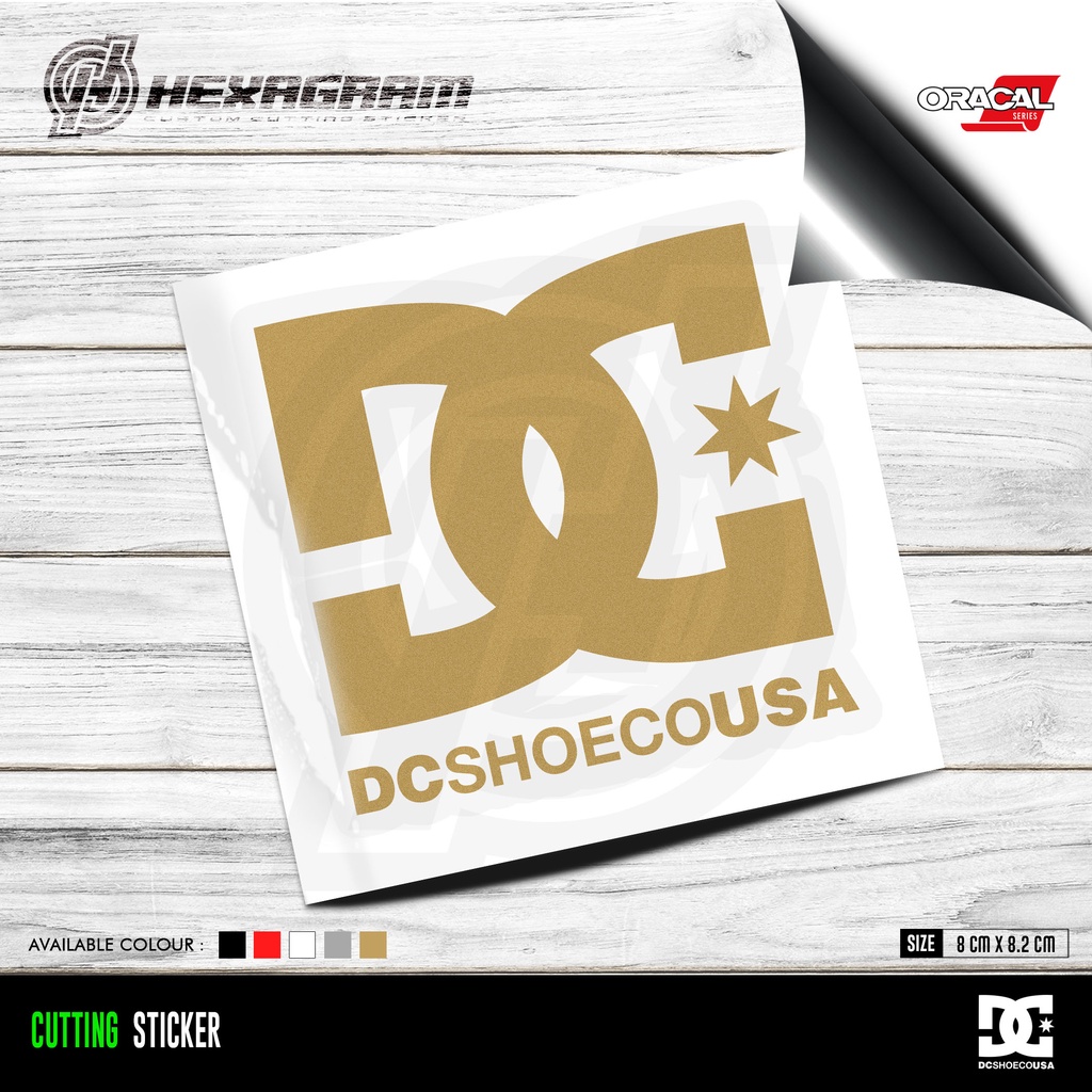 Cutting Sticker DC SHOECUSA | Usa DC Shoe Logo Sticker | Shopee Malaysia