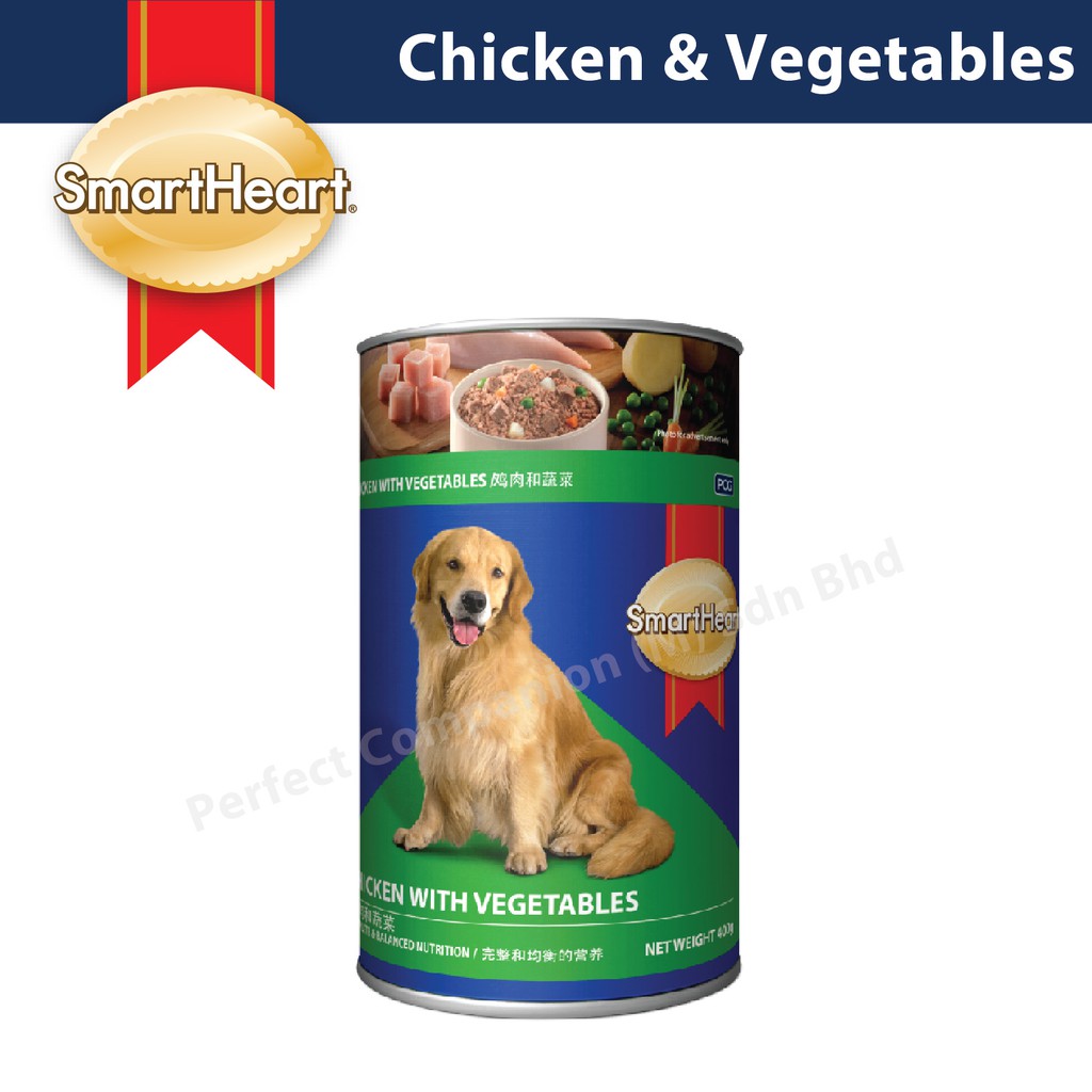 SmartHeart Dog Canned Chicken & Vegetable (400g) Shopee Malaysia
