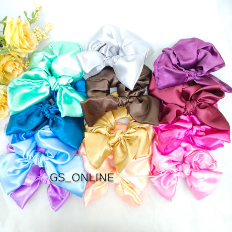 Ready Stock Ribbon Rubberband Hairties Ponytail Scrunchies Hair ...