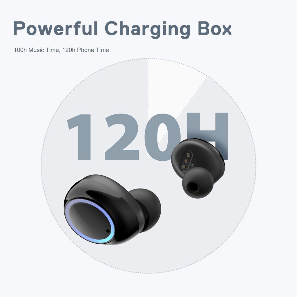 BesDio Bluetooth 5.0 TWS Earbuds IPX7 Waterproof Dual Built in Mic Headphones 3350mAh Charging Case for 120 Hours Shopee Malaysia