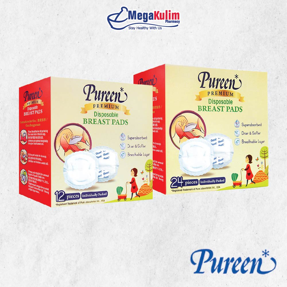 Pureen Disposable Breast Pads (12 pcs / 24 pcs) | Shopee Malaysia