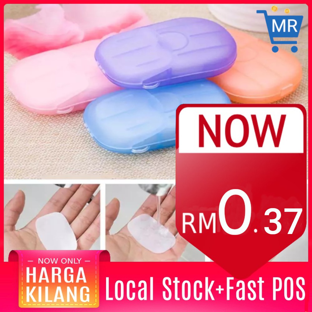 Travel Disposable Soap 1Box 20Pcs Tablets Hand Washing Portable Mini ...