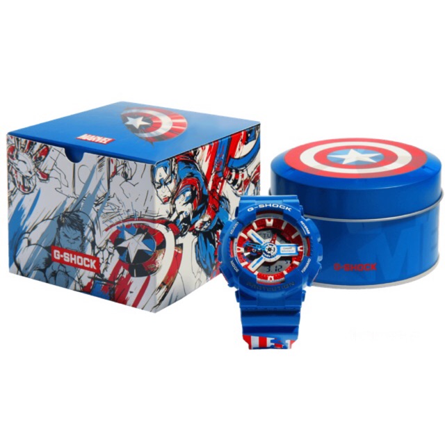 Casio G Shock X Marvel Avengers Captain America GA 110CAPTAIN