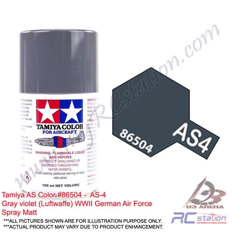 Tamiya AS Color #86504 - AS-4 Gray violet (Luftwaffe) WWII German Air ...