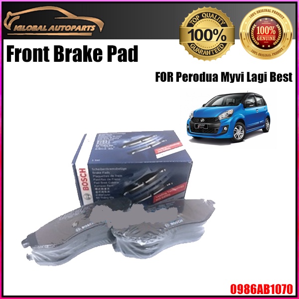 Bosch Front Brake Pad 0986AB1070 for Perodua Myvi Lagi Best, Axia