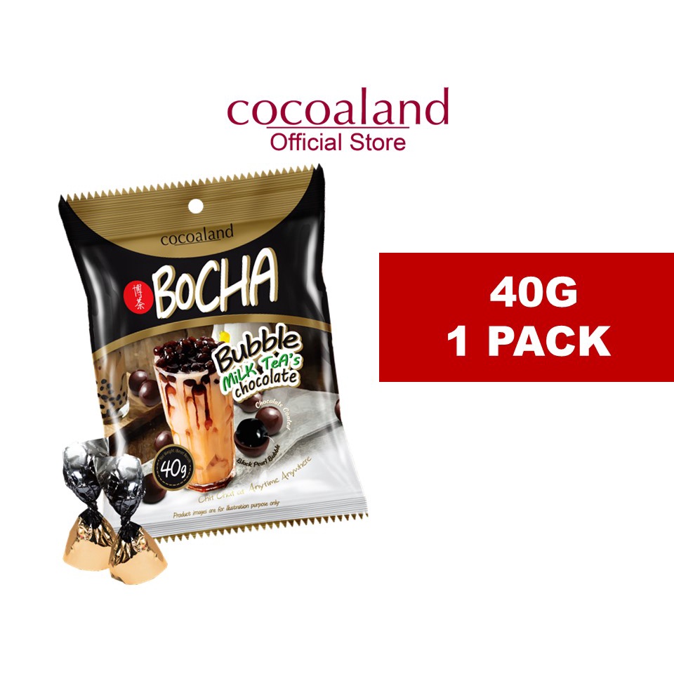 Bocha Bubble Milk Tea Chocolate (40g x 1 pack) | Shopee Malaysia