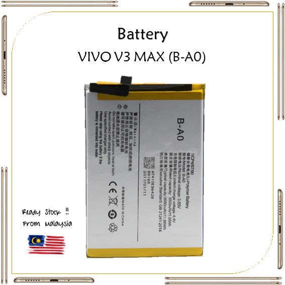 VIVO V3 MAX (B-A0) Original Battery | Shopee Malaysia