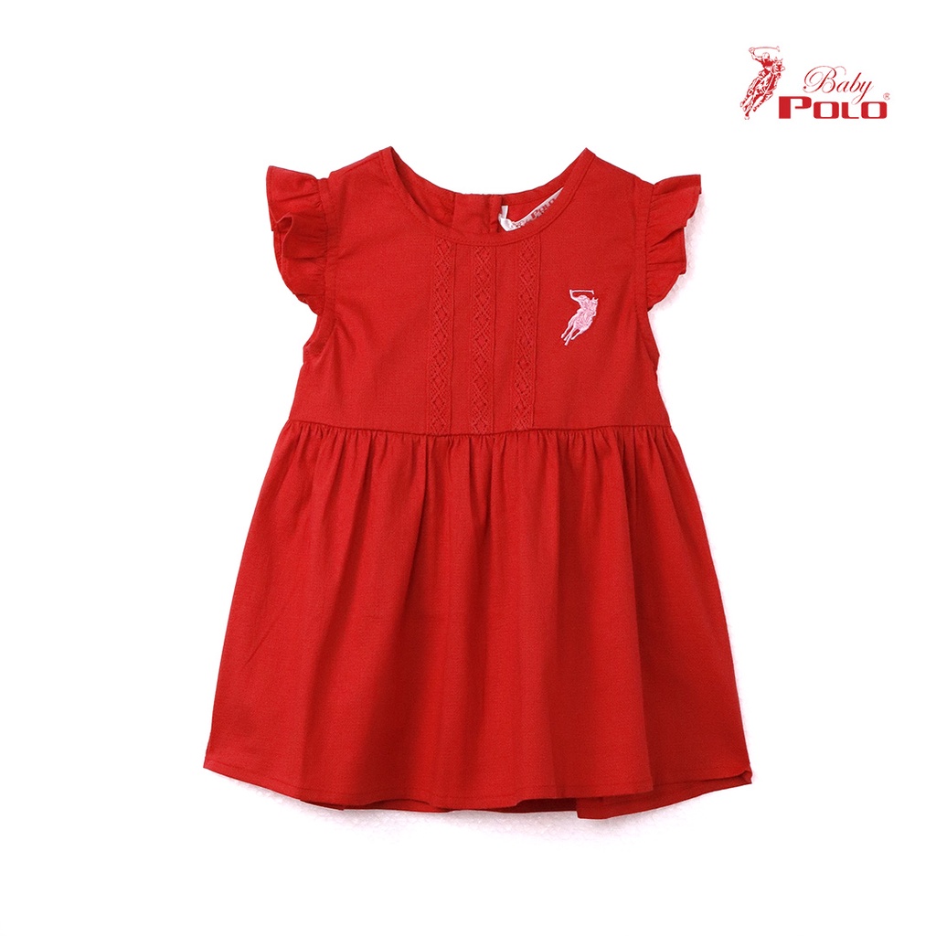 Red polo dress for baby sale girl