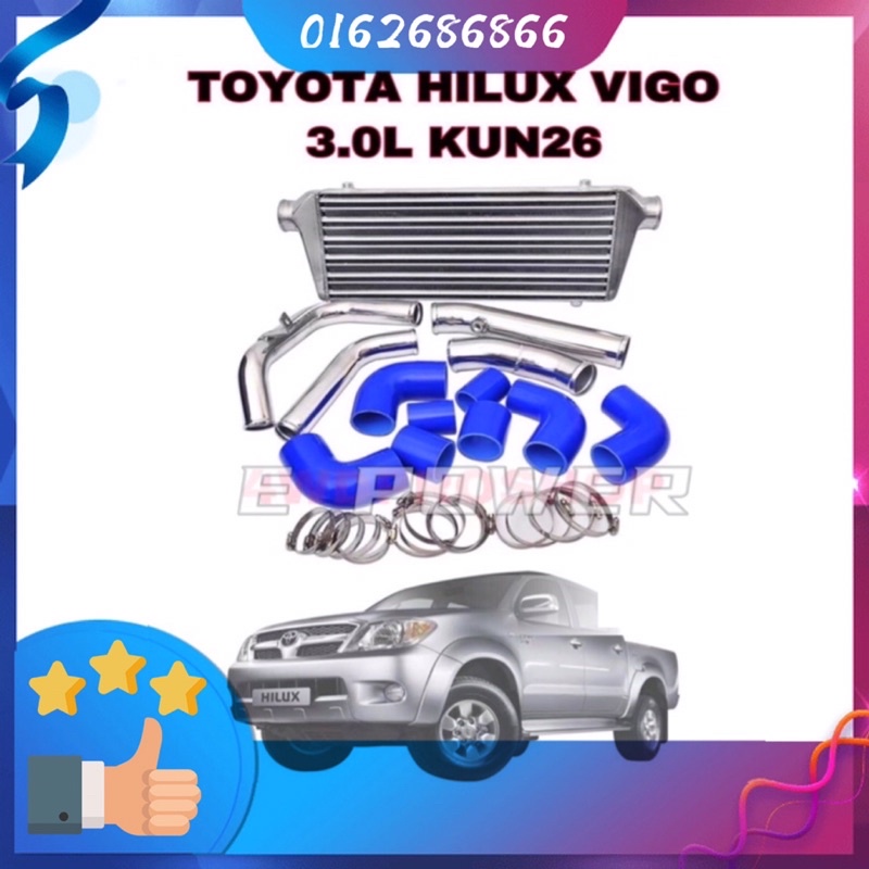 4X4 Turbo Intercooler Kit Toyota Hilux KUN15 KUN25 2.5 3.0 2KD 1KD