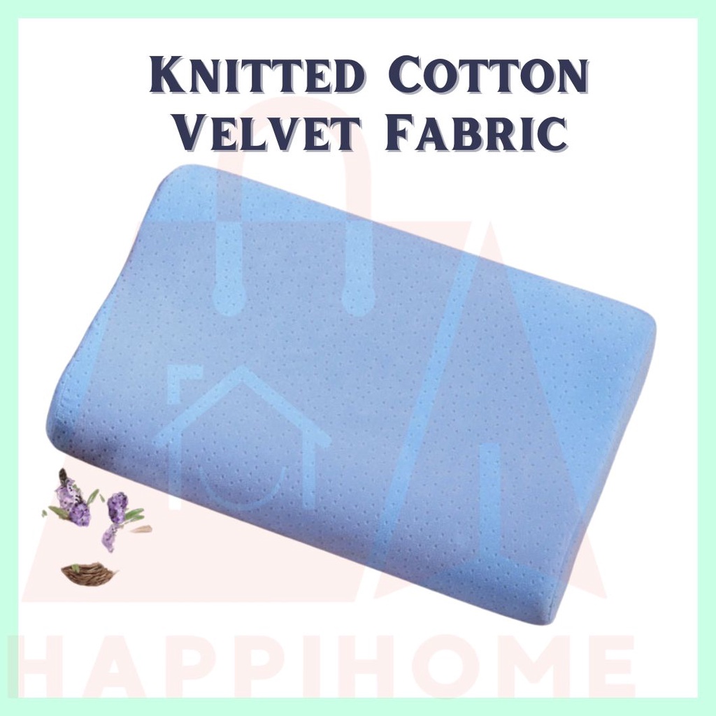 Cotton Contour Memory Foam Pillow Case Latex Pillow Cover Zipper Single