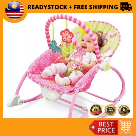 Ready StockFisher Price Deluxe Pacific Pink Chair Rocker Steel Newborn  to Toddler Baby Rocker Bouncer Swing | Shopee Malaysia