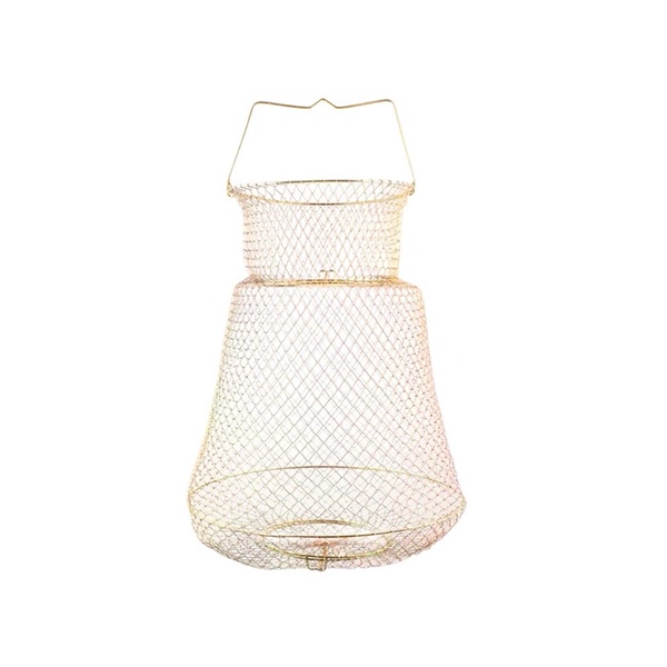 45cm Sangkar Jaring Dawai Ikan Fishing Net Prawn Crab Cage Folding Trap ...